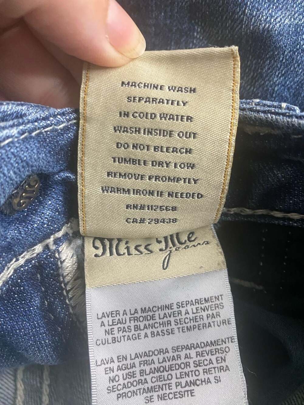 Miss Me Blue Bootcut Jeans - Picture 9 of 16